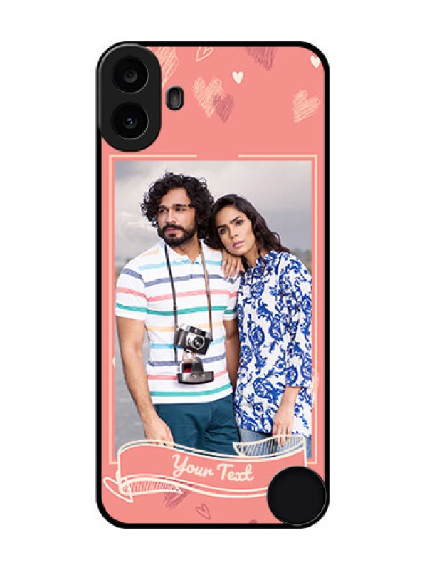 Custom Nothing CMF Phone 1 Custom Metal Phone Case - Love Doodle Art Design