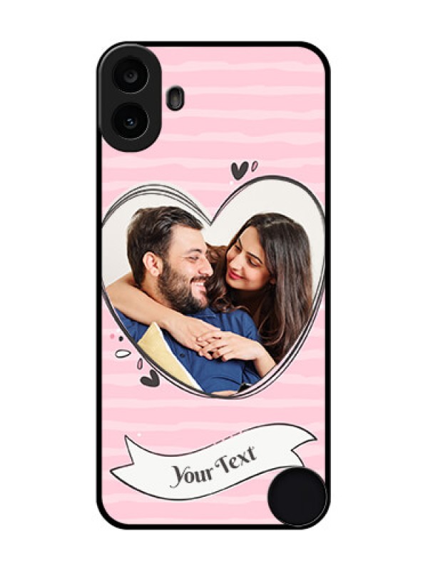 Custom Nothing CMF Phone 1 Custom Metal Phone Case - Vintage Heart Design