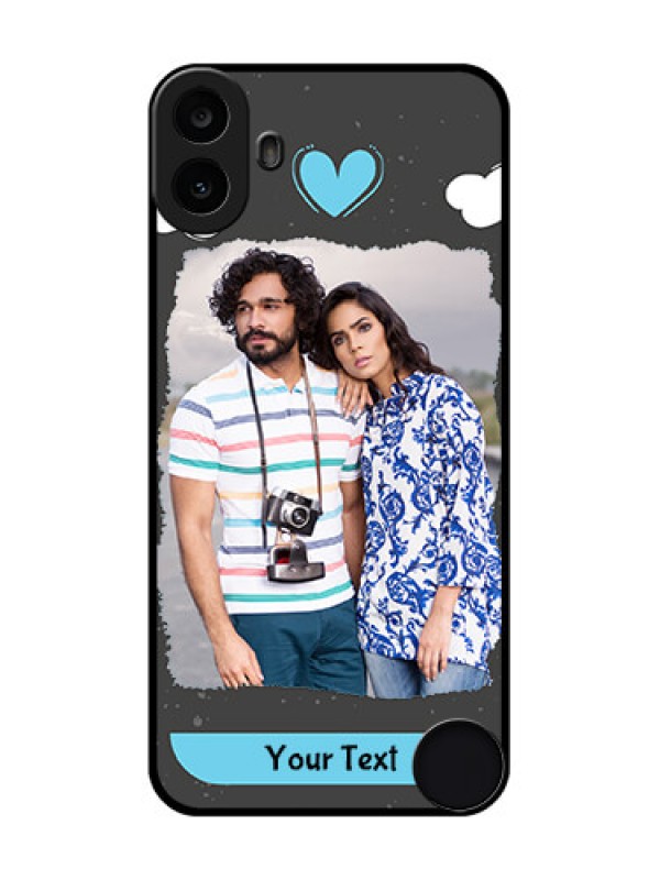 Custom Nothing CMF Phone 1 Custom Metal Phone Case - Splashes With Love Doodles Design