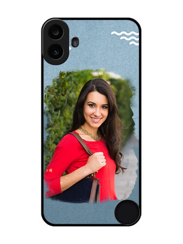 Custom Nothing CMF Phone 1 Custom Metal Phone Case - Grunge Line Art Design