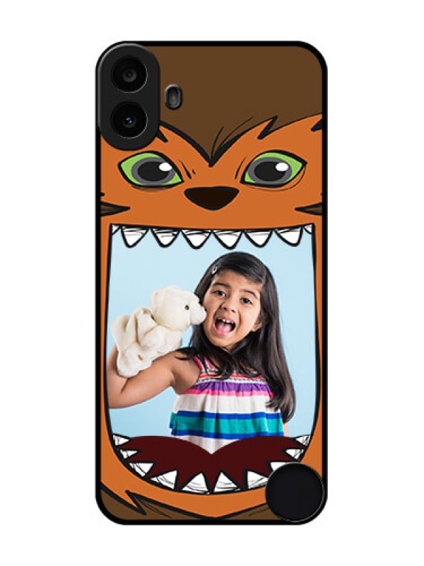 Custom Nothing CMF Phone 1 Custom Metal Phone Case - Owl Monster Back Case Design