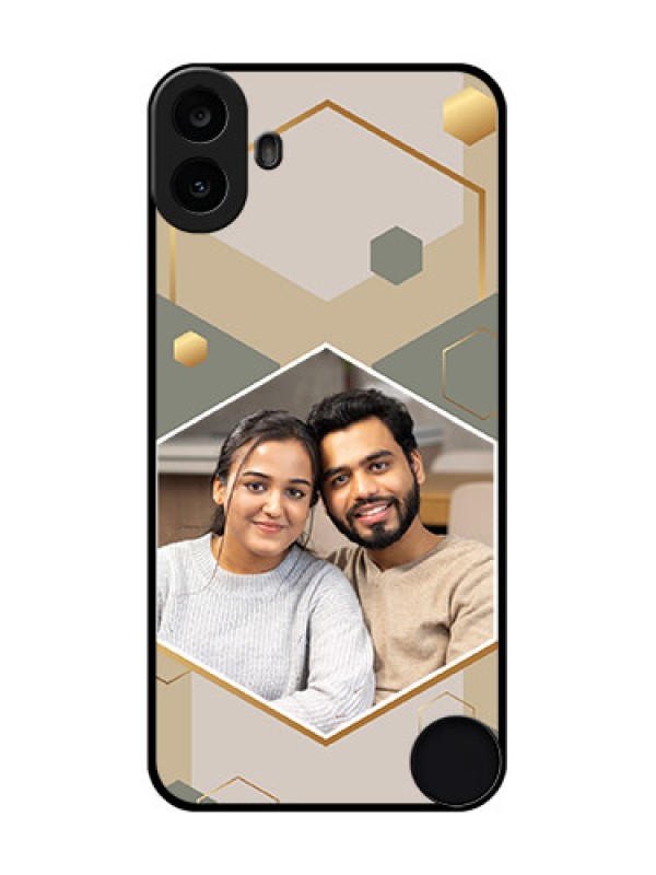 Custom Nothing CMF Phone 1 Custom Metal Phone Case - Stylish Hexagon Pattern Design