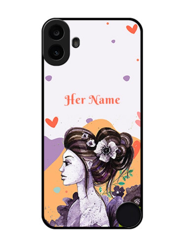 Custom Nothing CMF Phone 1 Custom Metal Phone Case - Woman And Nature Design