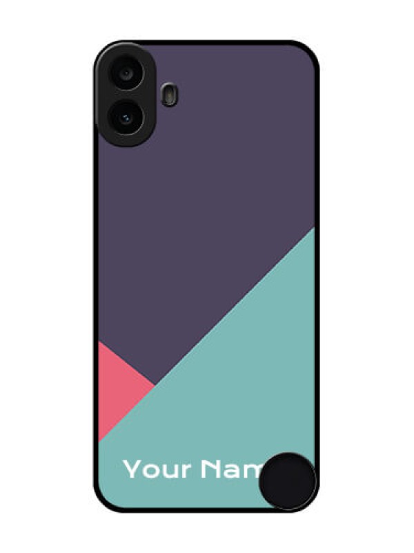 Custom Nothing CMF Phone 1 Custom Metal Phone Case - Tri Color Abstract Design