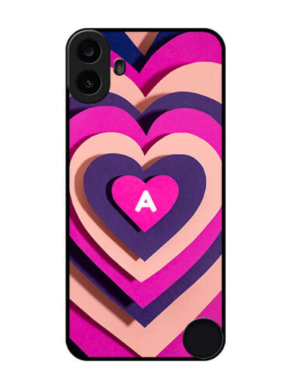 Custom Nothing CMF Phone 1 Custom Metal Phone Case - Cute Heart Pattern Design