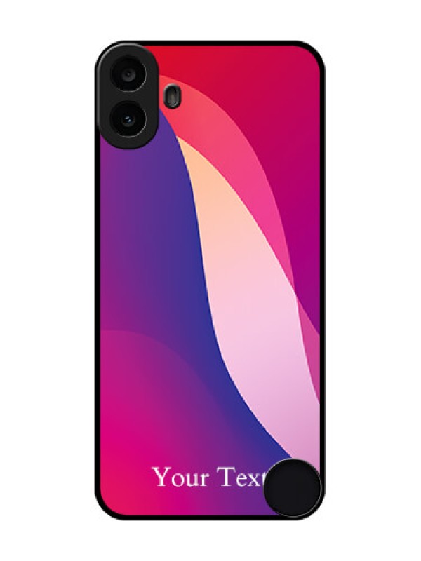 Custom Nothing CMF Phone 1 Custom Metal Phone Case - Digital Abstract Overlap Design