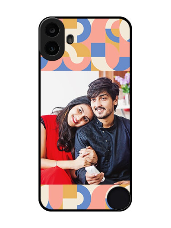 Custom Nothing CMF Phone 1 Custom Metal Phone Case - Semi - Circle Maze Pattern Design