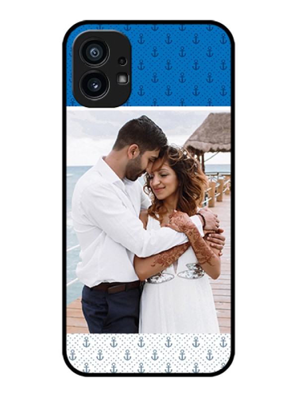 Custom Nothing Phone 1 Custom Metal Phone Case - Blue Anchors Design