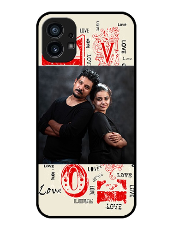 Custom Nothing Phone 1 Custom Metal Phone Case - Trendy Love Design Case
