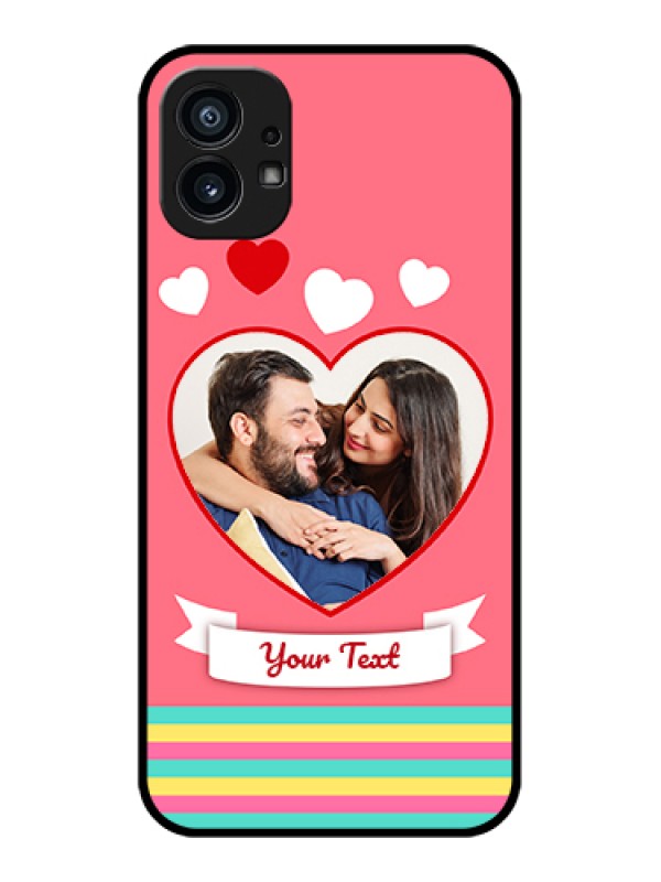 Custom Nothing Phone 1 Custom Metal Phone Case - Love Shapes Doodle Design