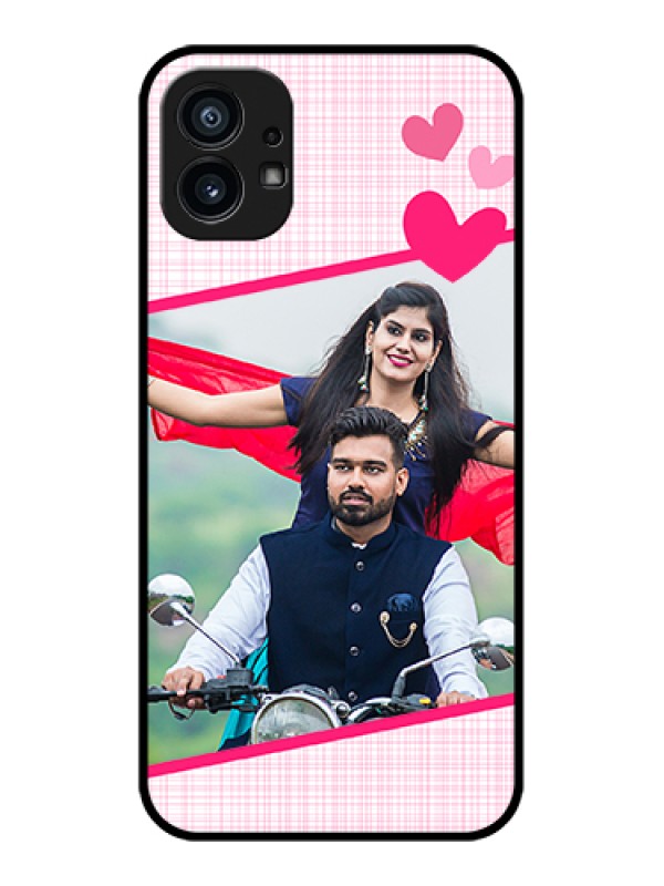 Custom Nothing Phone 1 Custom Metal Phone Case - Love Shape Heart Design