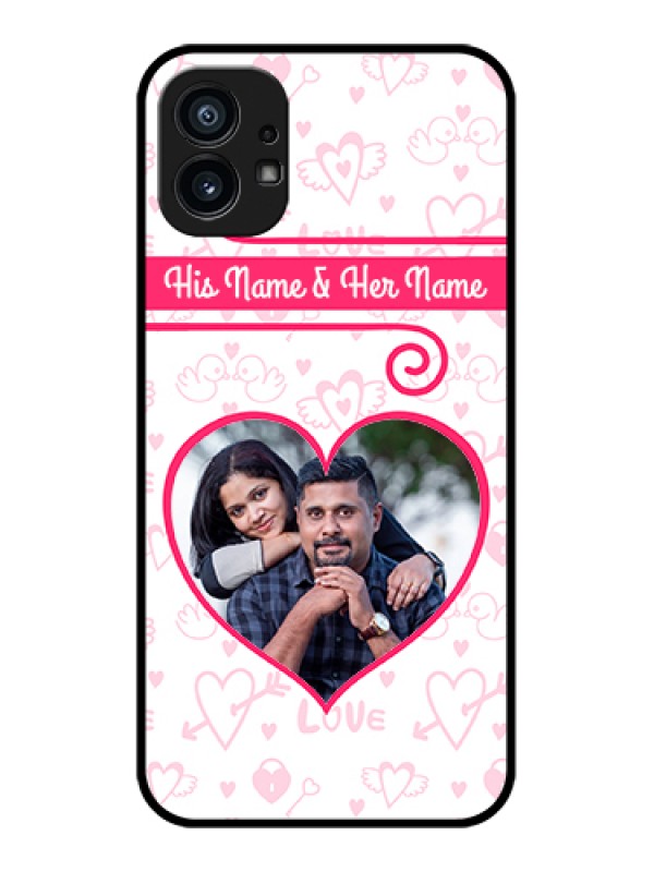 Custom Nothing Phone 1 Custom Metal Phone Case - Heart Shape Love Design