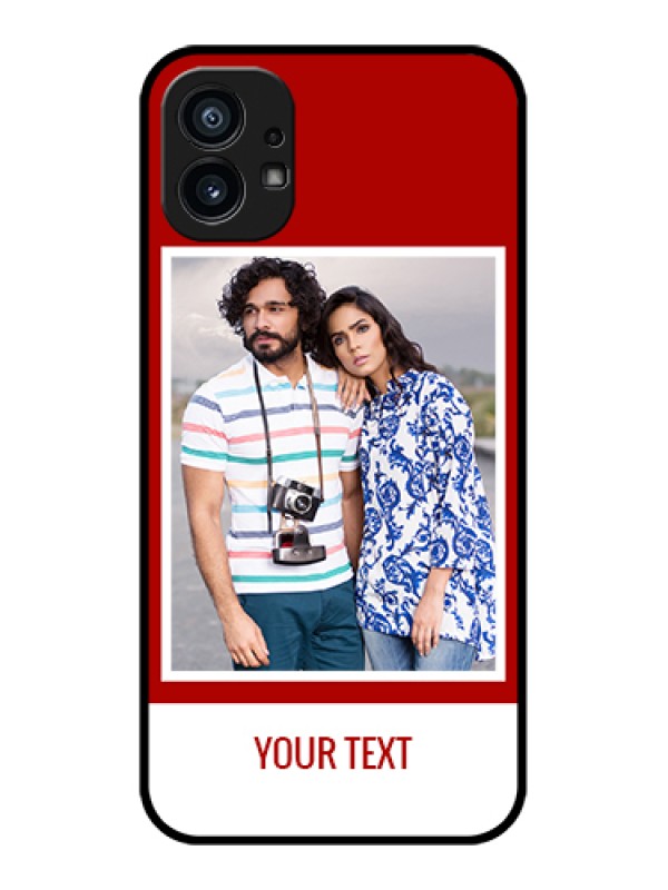 Custom Nothing Phone 1 Custom Metal Phone Case - Red Color Design