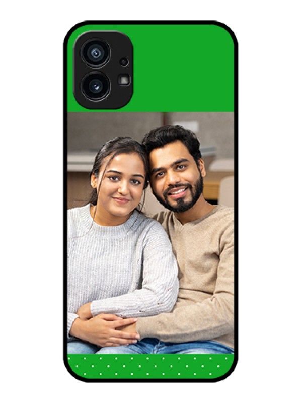 Custom Nothing Phone 1 Custom Metal Phone Case - Green Pattern Design