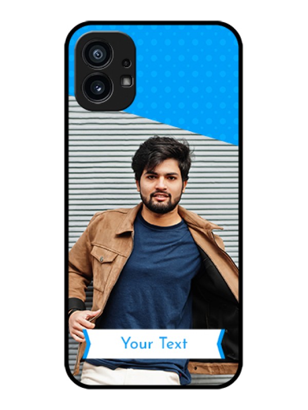 Custom Nothing Phone 1 Custom Metal Phone Case - Simple Blue Color Design
