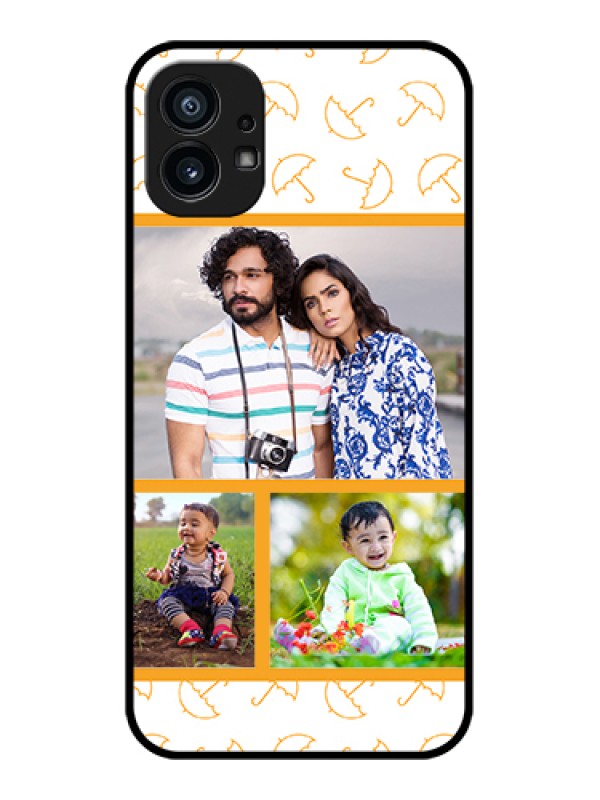 Custom Nothing Phone 1 Custom Metal Phone Case - Yellow Pattern Design