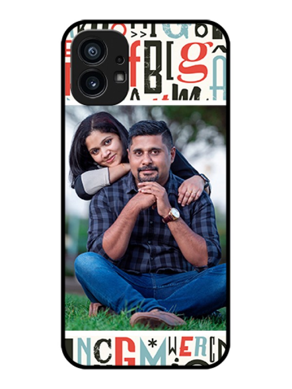 Custom Nothing Phone 1 Custom Metal Phone Case - Alphabet Design