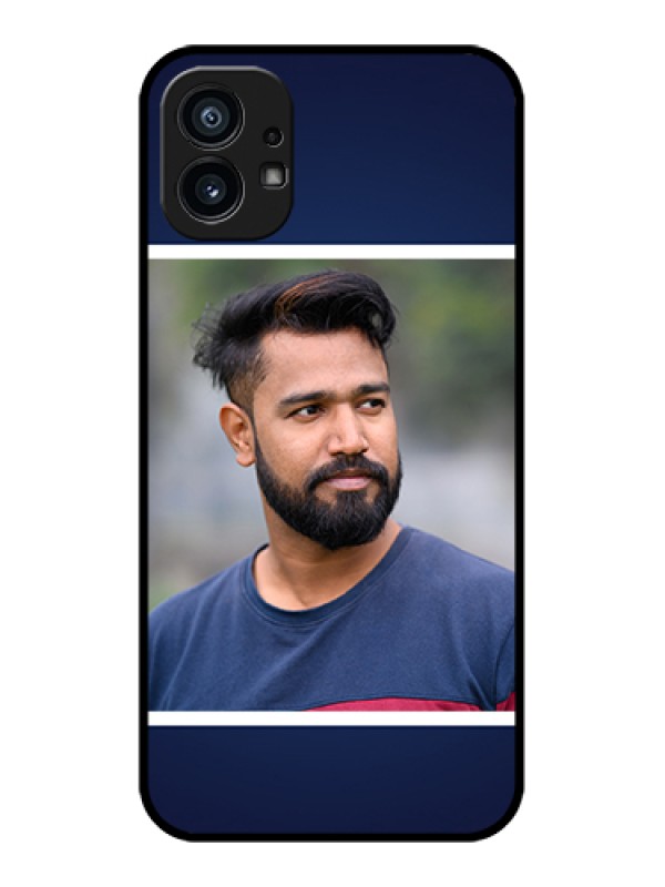 Custom Nothing Phone 1 Custom Metal Phone Case - Simple Royal Blue Design