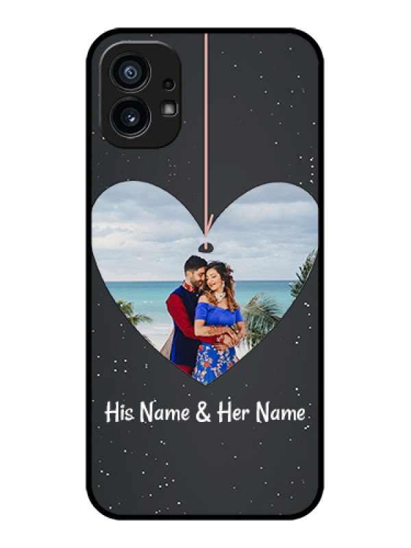 Custom Nothing Phone 1 Custom Metal Phone Case - Hanging Heart Design