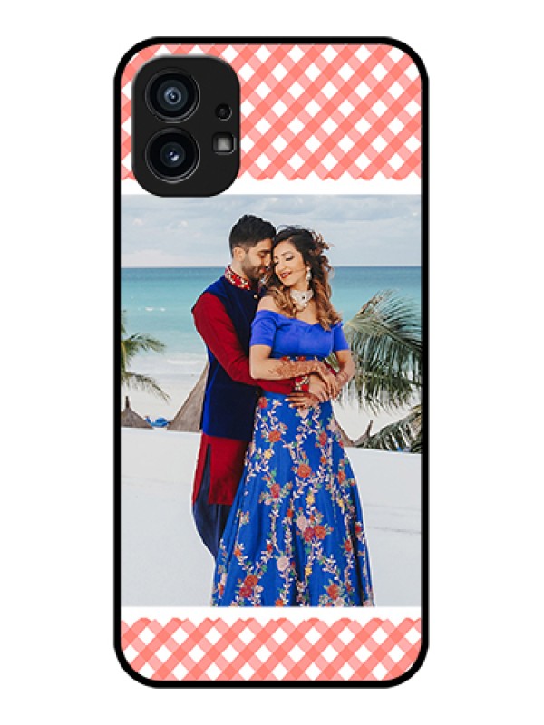 Custom Nothing Phone 1 Custom Metal Phone Case - Pink Pattern Design