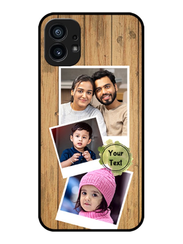 Custom Nothing Phone 1 Custom Metal Phone Case - Wooden Texture Design