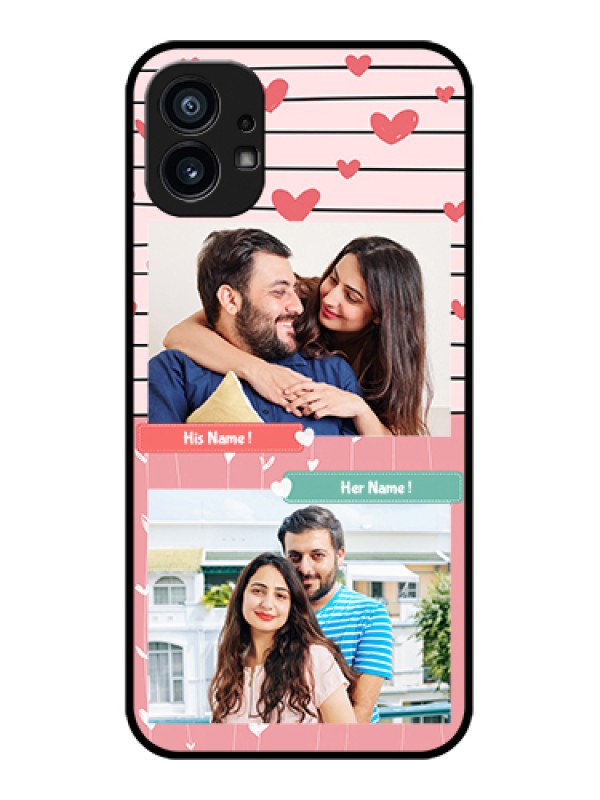 Custom Nothing Phone 1 Custom Metal Phone Case - Photo With Heart Design