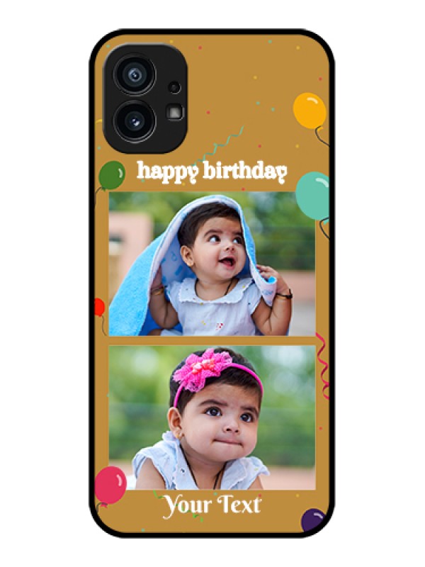 Custom Nothing Phone 1 Custom Metal Phone Case - Image Holder With Birthday Celebrations Design
