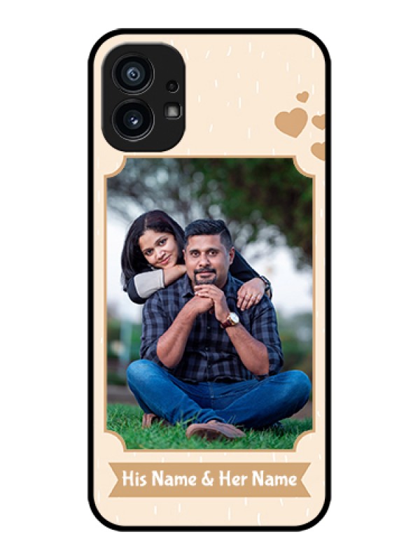 Custom Nothing Phone 1 Custom Metal Phone Case - With Confetti Love Design