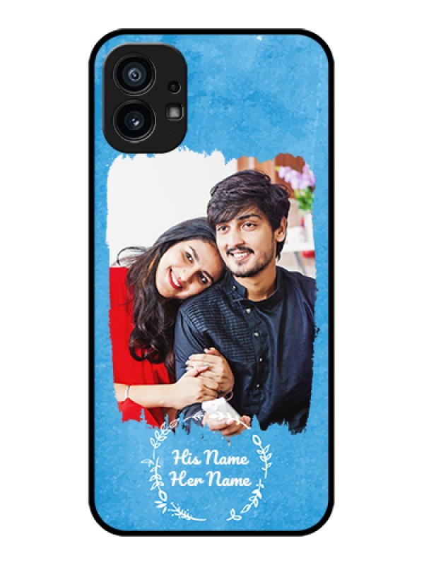 Custom Nothing Phone 1 Custom Metal Phone Case - Blue Color Vintage Design