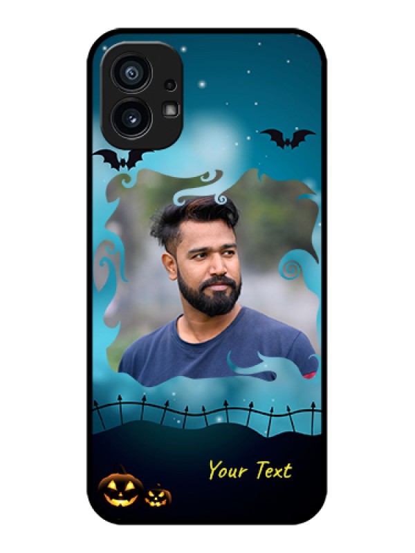 Custom Nothing Phone 1 Custom Metal Phone Case - Halloween Frame Design