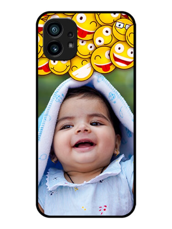 Custom Nothing Phone 1 Custom Metal Phone Case - With Smiley Emoji Design