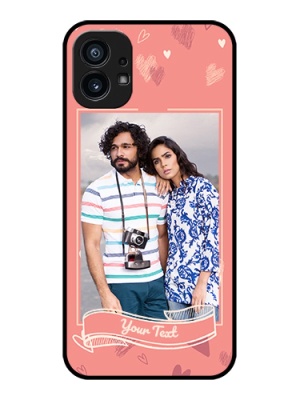 Custom Nothing Phone 1 Custom Metal Phone Case - Love Doodle Art Design