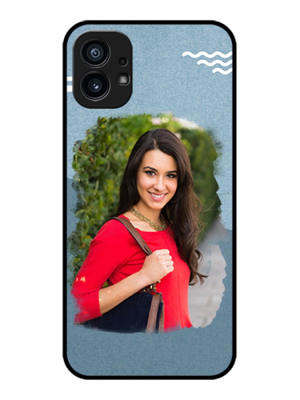 Custom Nothing Phone 1 Custom Metal Phone Case - Grunge Line Art Design