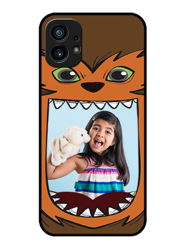 Custom Nothing Phone 1 Custom Metal Phone Case - Owl Monster Back Case Design