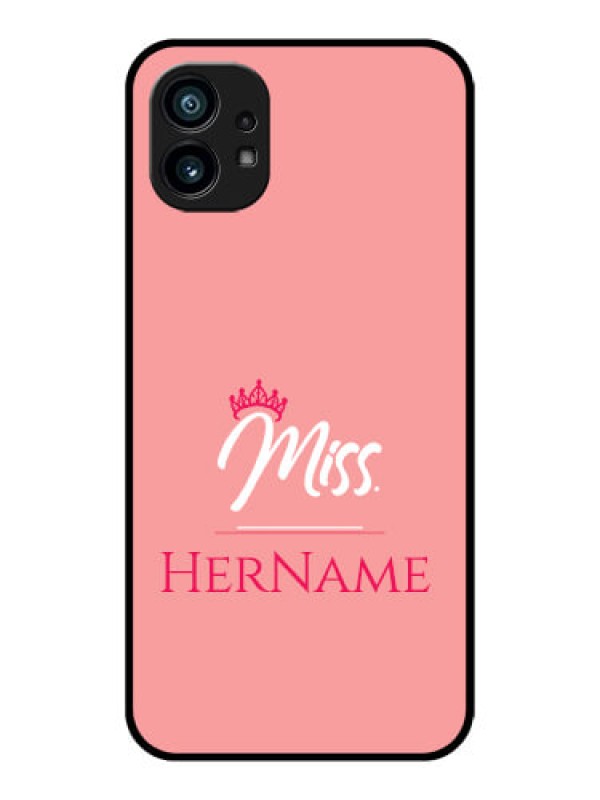 Custom Nothing Phone 1 Custom Metal Phone Case - Mrs With Name Design