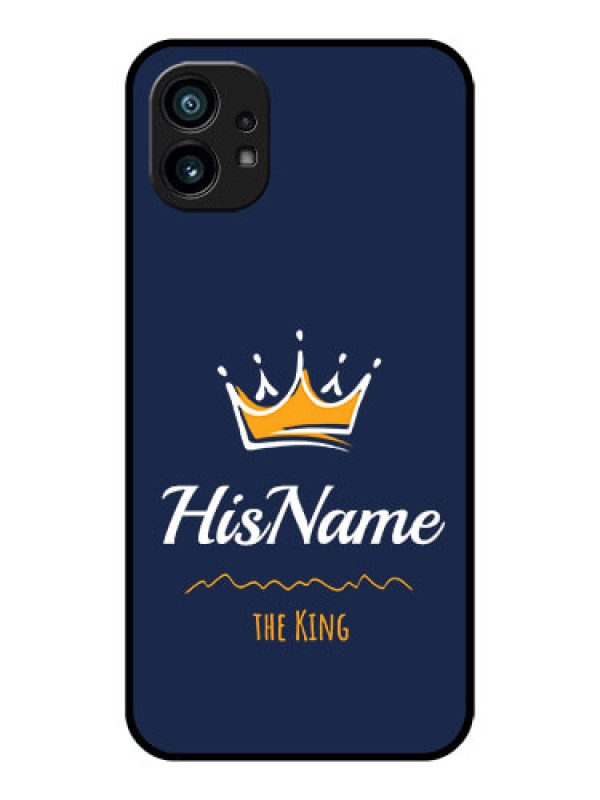 Custom Nothing Phone 1 Custom Metal Phone Case - King With Name Design