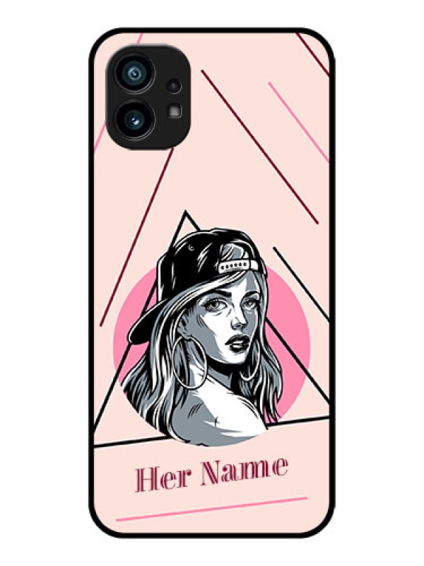 Custom Nothing Phone 1 Custom Metal Phone Case - Rockstar Girl Design