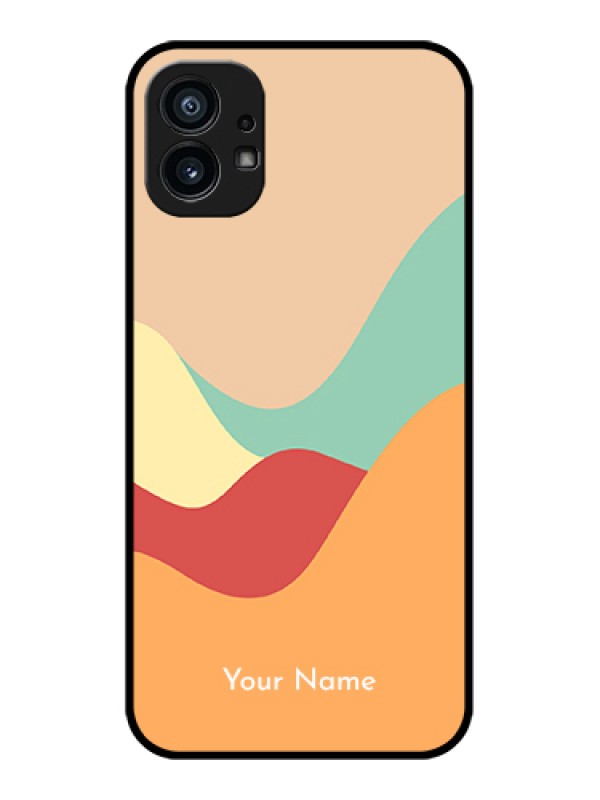 Custom Nothing Phone 1 Custom Metal Phone Case - Ocean Waves Multi - Colour Design