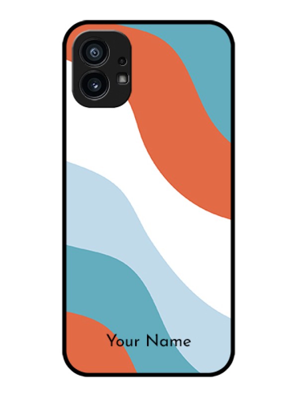 Custom Nothing Phone 1 Custom Metal Phone Case - Coloured Waves Design