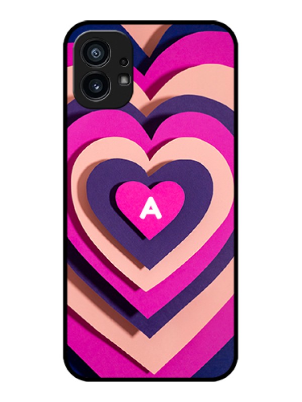 Custom Nothing Phone 1 Custom Metal Phone Case - Cute Heart Pattern Design