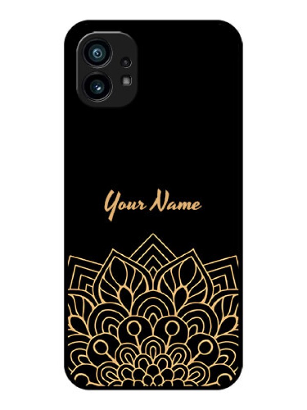 Custom Nothing Phone 1 Custom Metal Phone Case - Golden Mandala Design