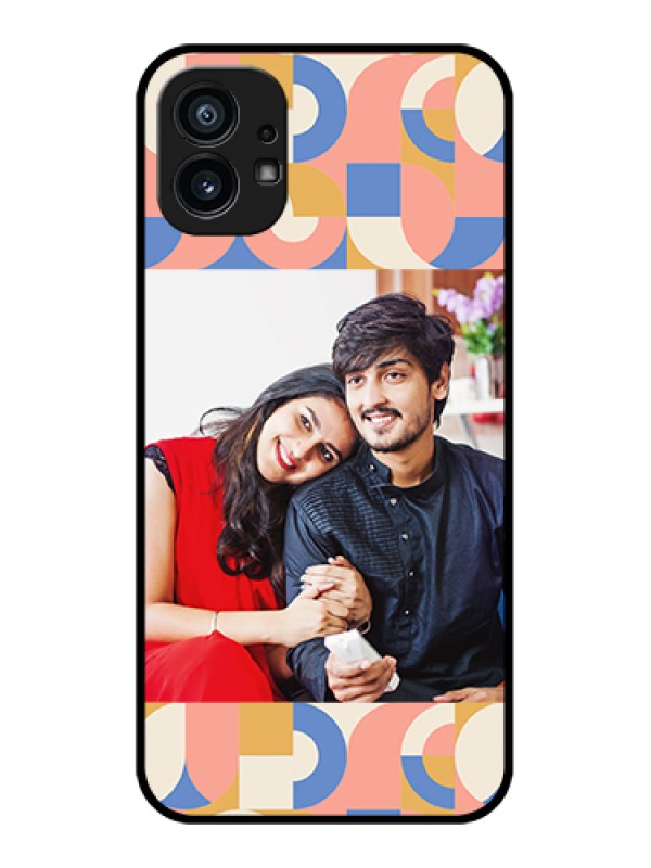 Custom Nothing Phone 1 Custom Metal Phone Case - Semi - Circle Maze Pattern Design