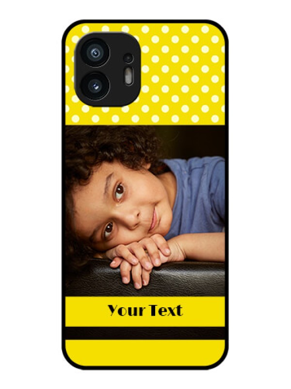 Custom Nothing Phone 2 Custom Metal Phone Case - Bright Yellow Case Design