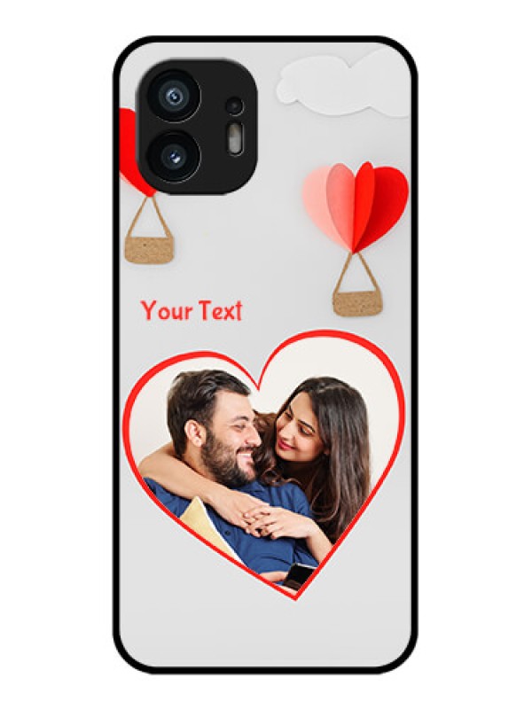 Custom Nothing Phone 2 Custom Metal Phone Case - Parachute Love Design