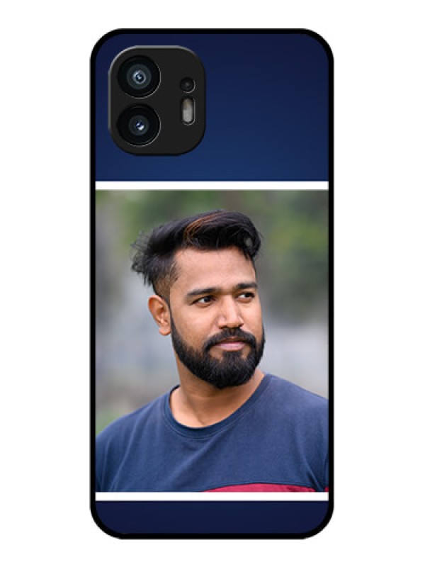 Custom Nothing Phone 2 Custom Metal Phone Case - Simple Royal Blue Design