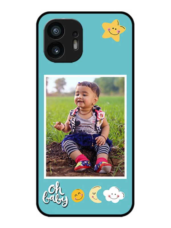 Custom Nothing Phone 2 Custom Metal Phone Case - Smiley Kids Stars Design