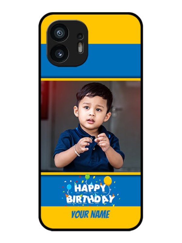 Custom Nothing Phone 2 Custom Metal Phone Case - Birthday Wishes Design