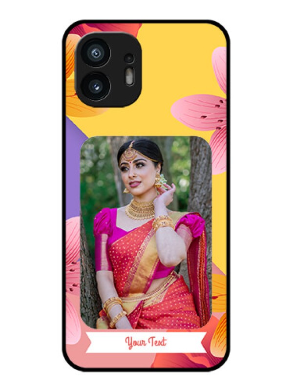 Custom Nothing Phone 2 Custom Metal Phone Case - 3 Image With Vintage Floral Design