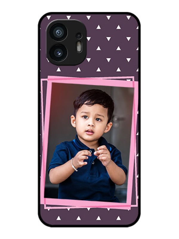 Custom Nothing Phone 2 Custom Metal Phone Case - Triangle Pattern Dotted Design