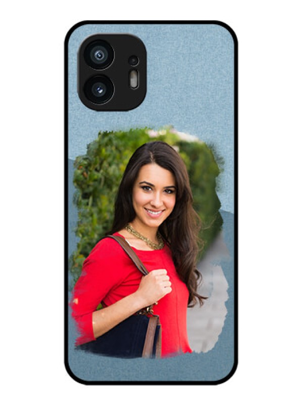 Custom Nothing Phone 2 Custom Metal Phone Case - Grunge Line Art Design